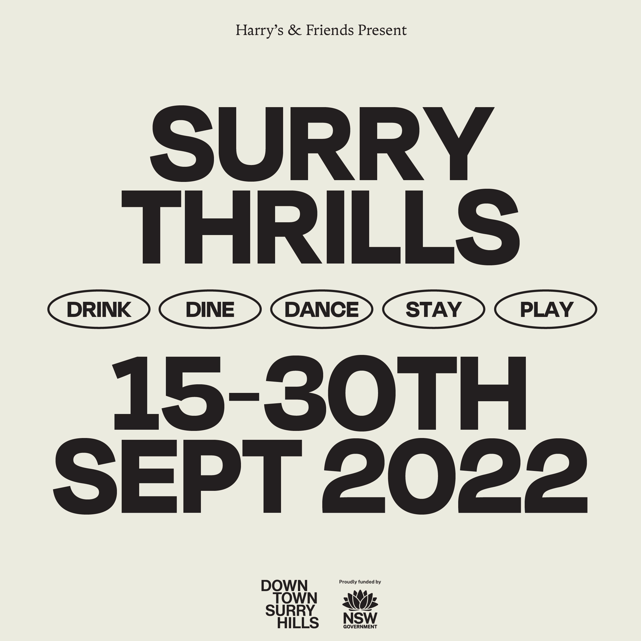 Surry Thrills Festival x Harry's Hotel Harry