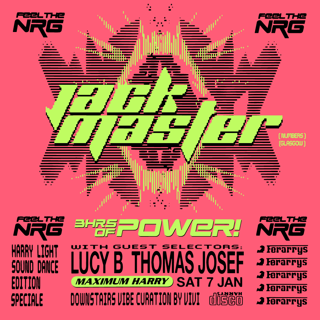 SATURDAY 7TH JAN JACK MASTER Hotel Harry